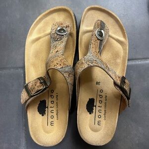 Women's Cork Sandals - Tan